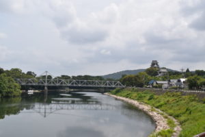 岡山城遠景