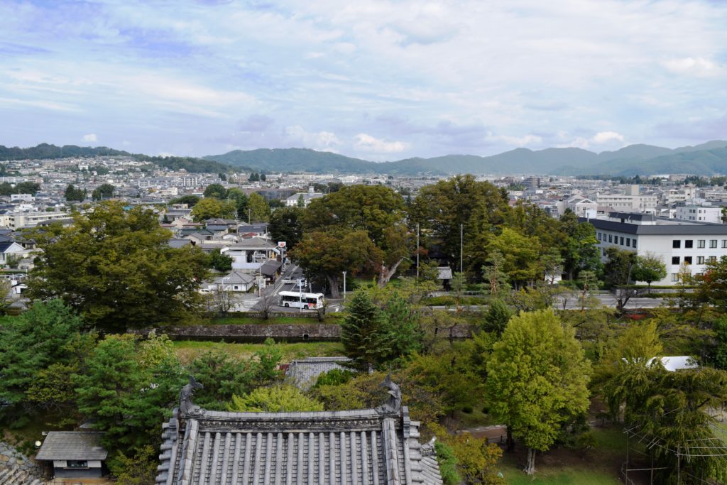 松本城の北側